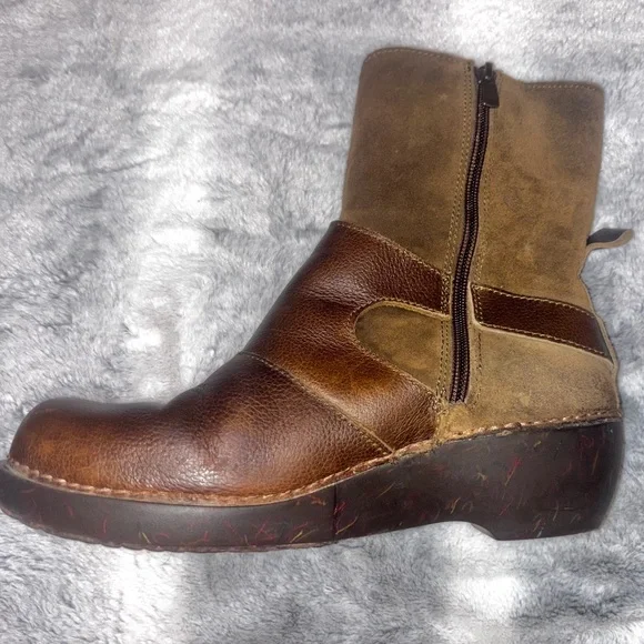 El Naturalista Leather & Suede Ankle Boots women's size l0 - Picture 2 of 11